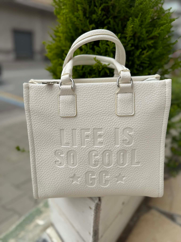 Borsa Gio Cellini NN031 Tote Medium Bianca