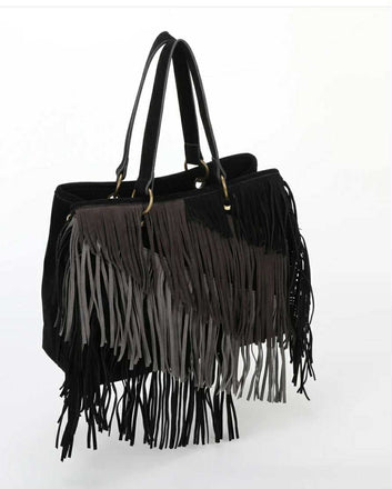 Borsa Mimi Mua M8H201315 Shopper con frange in camoscio