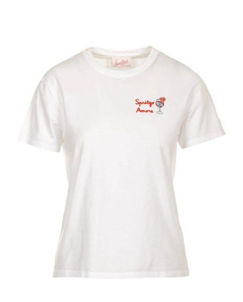 T-shirt Emilie in cotone con ricamo Spritz Amore