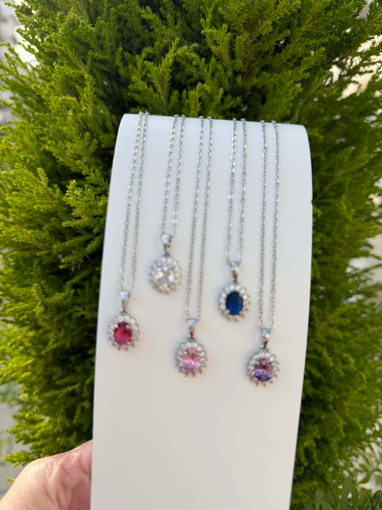 Collana Cherie Seychelles con corona e cristallo