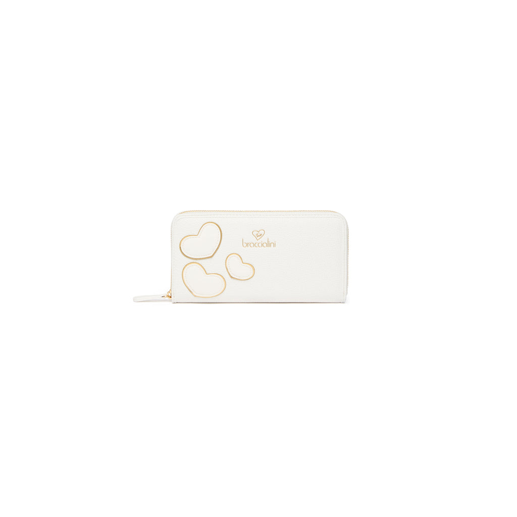 Portafoglio Braccialini B18216 Beth Patch Bianco
