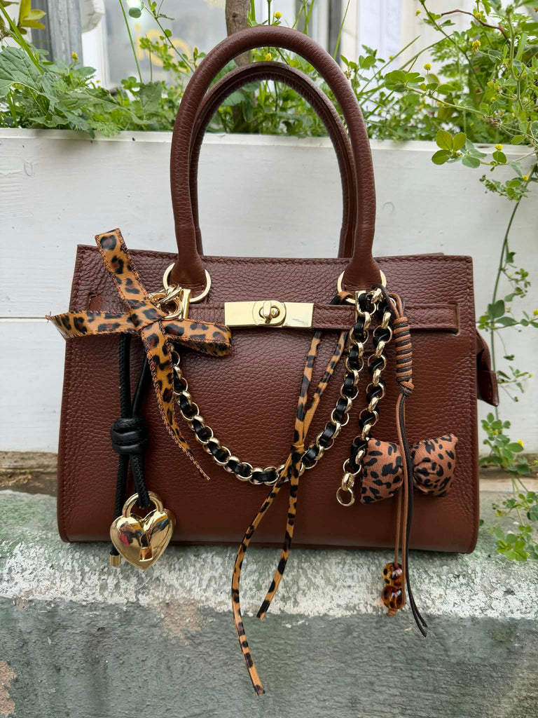 Borsa Luxyra Belted con charm