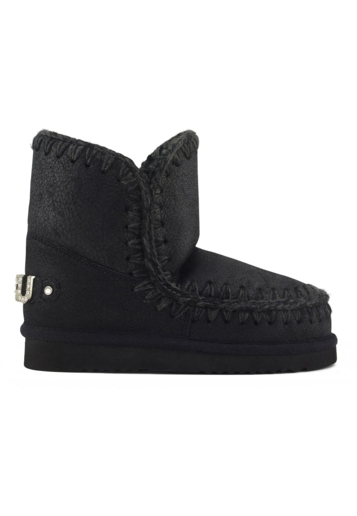 Scarpe MOU Eskimo 18 rhinestones logo MU.FW101036B CBKG Black