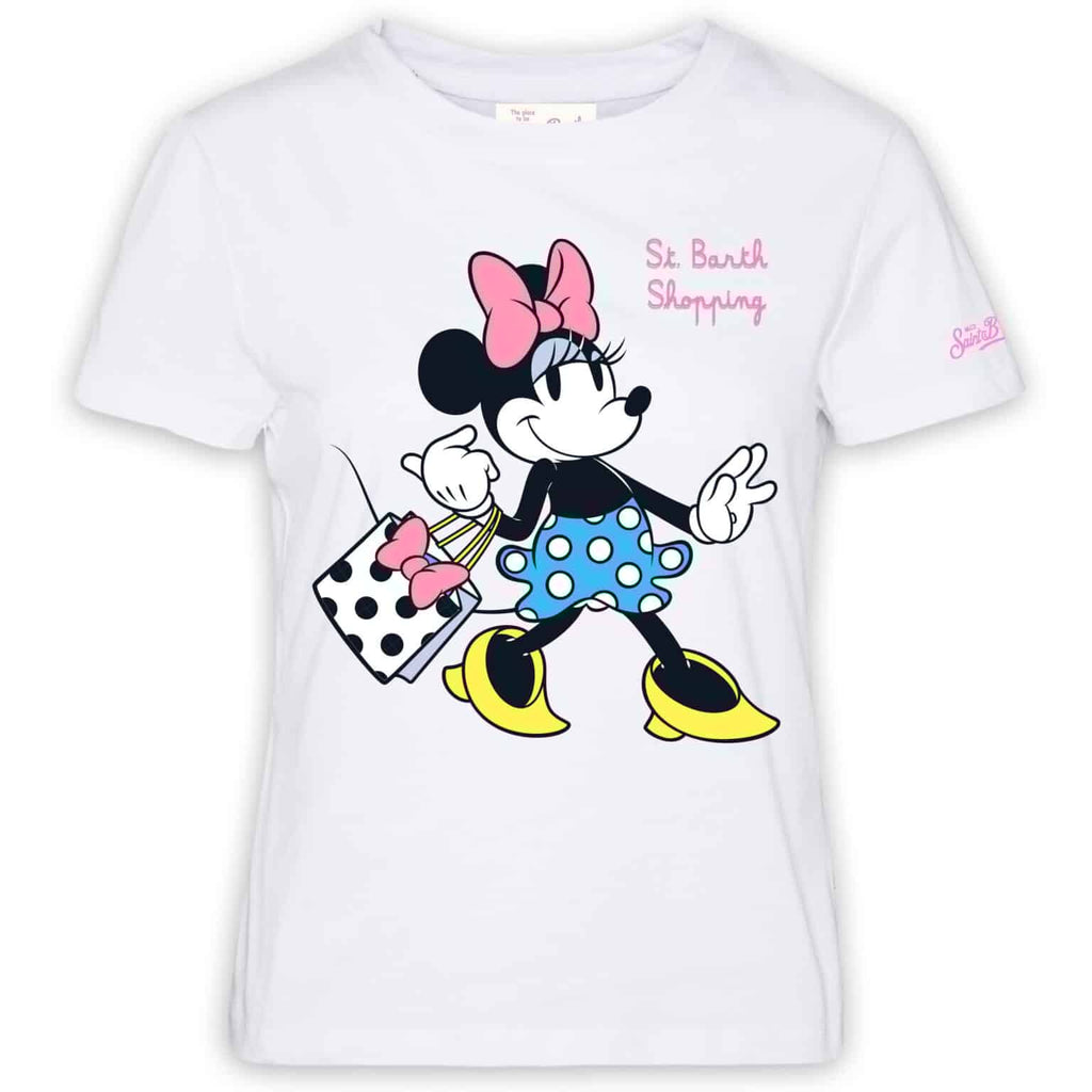 T-Shirt Saint Barth Emilie Minnie Centro Con Logo St. Barth Shopping