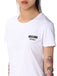 T-Shirt Moschino Milano Con Logo in Rilievo Lato Cuore ET0716