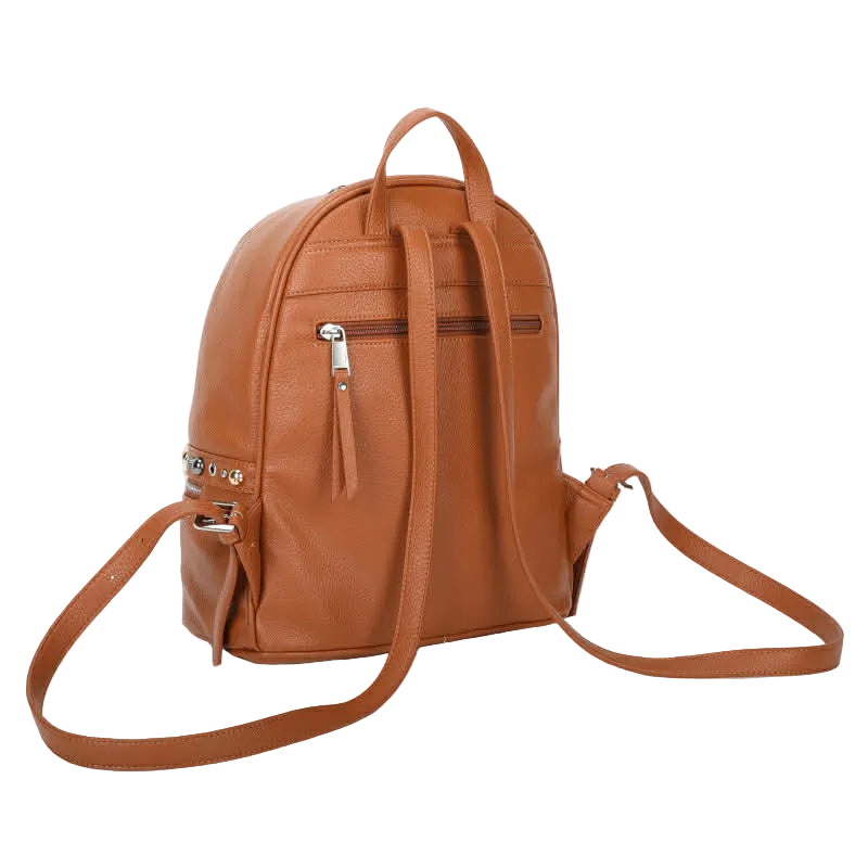 Zaino Mimì Muà Con Borchie Color Cuoio H201313