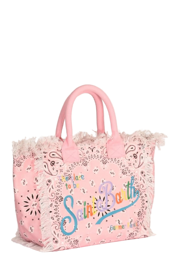 Borsa Mare Saint Barth Vanity Bandana Rosa Round MCOL VANI001 02567L