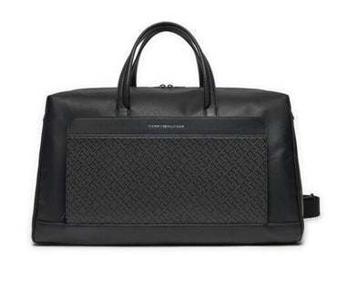 Borsone Tommy Hilfiger AM12707 uomo Th monogram nero