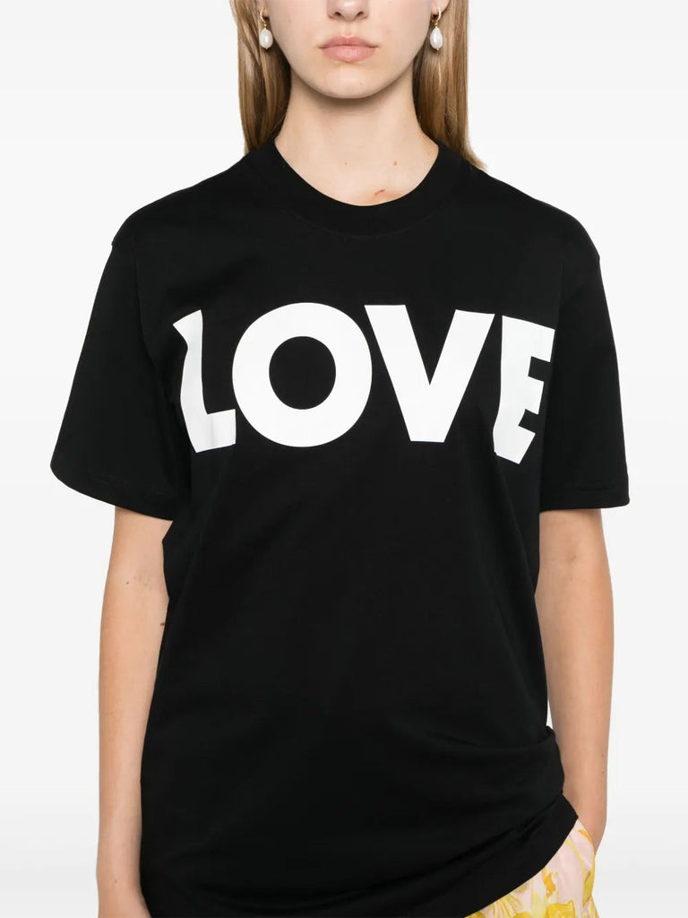 T-Shirt Moschino LOVE In Bianco DJ0706