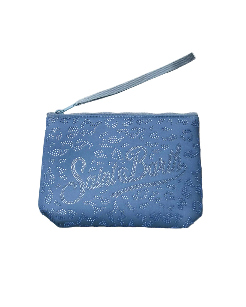 Pochette Saint Barth Con Strass Leopardato E Zebrato