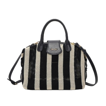 Borsa Bauletto Mimì Muà In Rete a Righe Con Tracolla Y201390