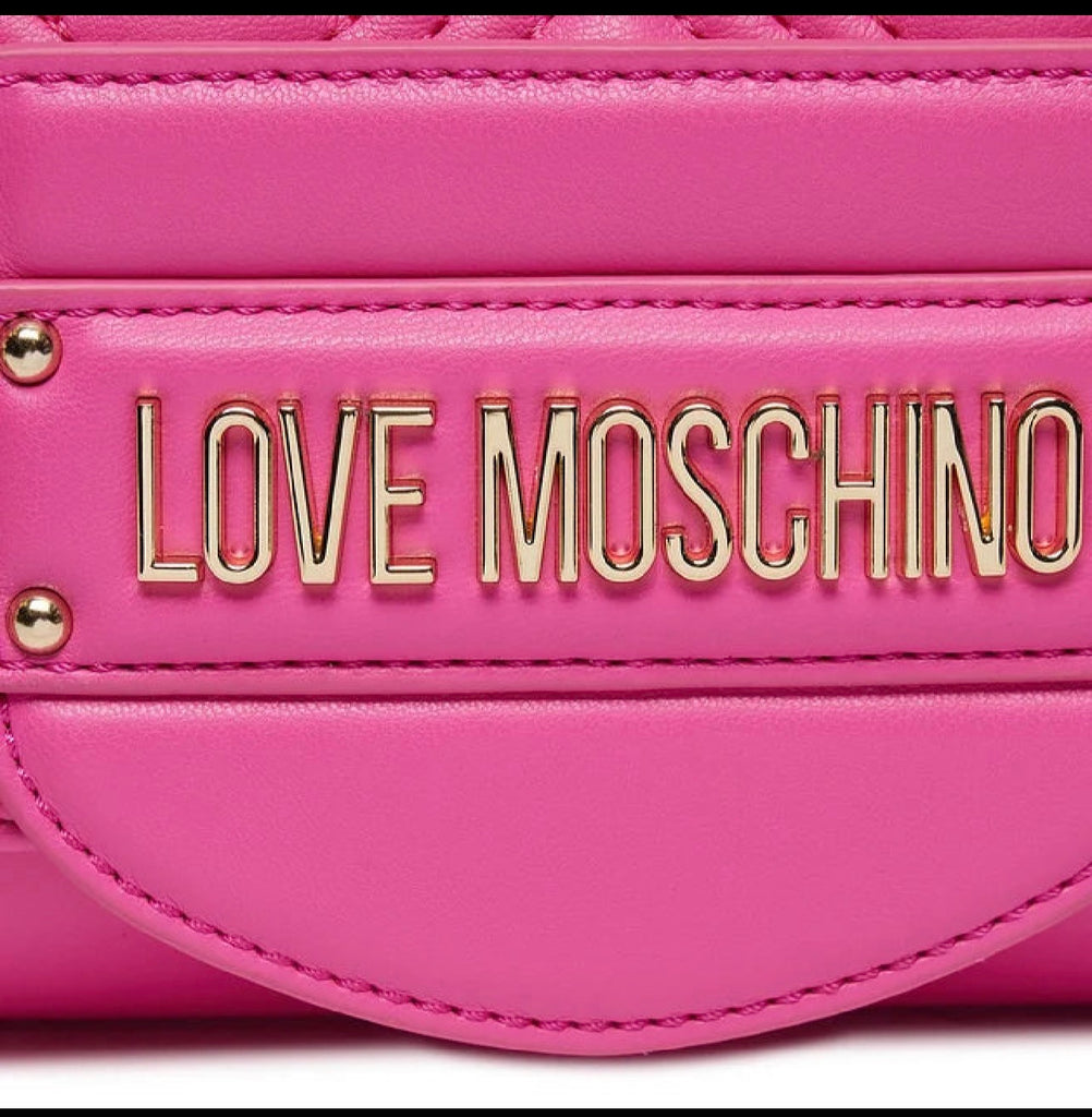 Borsa Love Moschino Jc4054 Pochette con tracolla Quilted matelasse fuxia