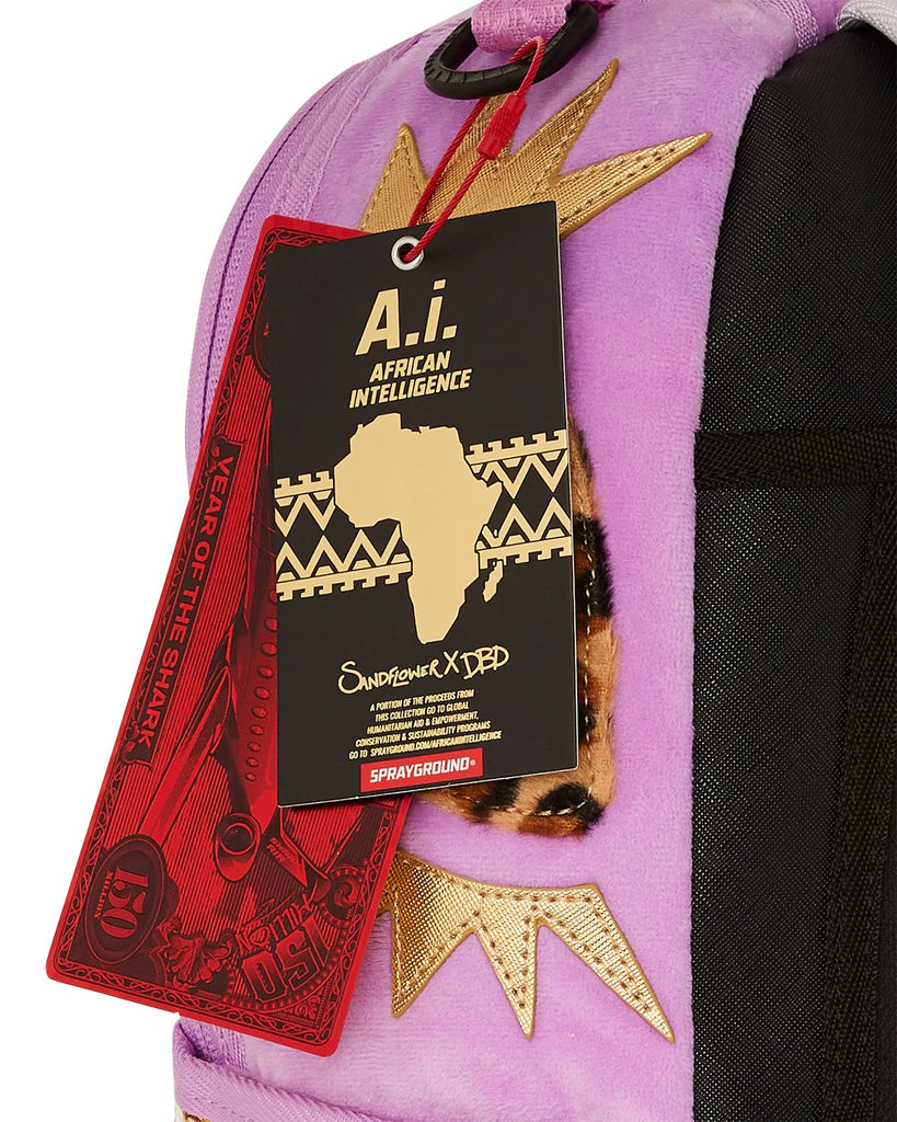 ZAINO SPRAYGROUND ART7252 PINK SAFARI DLXSV BACKPACK