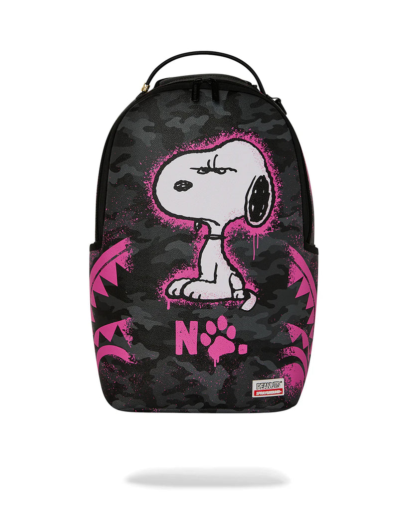 ZAINO SPRAYGROUND 8781 PEANUTS SNOOPY PINK STENCIL DLXSV BACKPACK