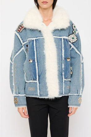 Giacca Santucci  in Jeans con Applicazioni 52CPT544