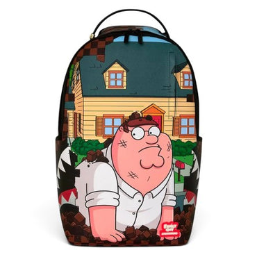 ZAINO SPRAYGROUND 9145 FAMILY GUY PETER FALLING THROUGH WALL BACKPACK