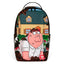 ZAINO SPRAYGROUND 9145 FAMILY GUY PETER FALLING THROUGH WALL BACKPACK
