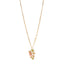 Collana Sodini Lunga Con Pendente Bouquet Rosa