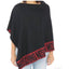 Poncho Moschino  30667 M2339 lana rasata  banda logo lurex