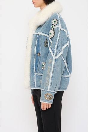 Giacca Santucci  in Jeans con Applicazioni 52CPT544