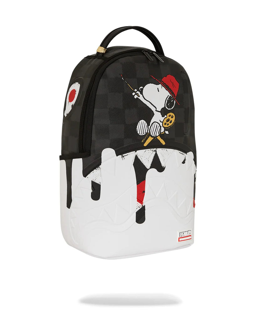 ZAINO SPRAYGROUND ART7686 SNOOPY PAINTING SHARK DLXSV BACKPACK