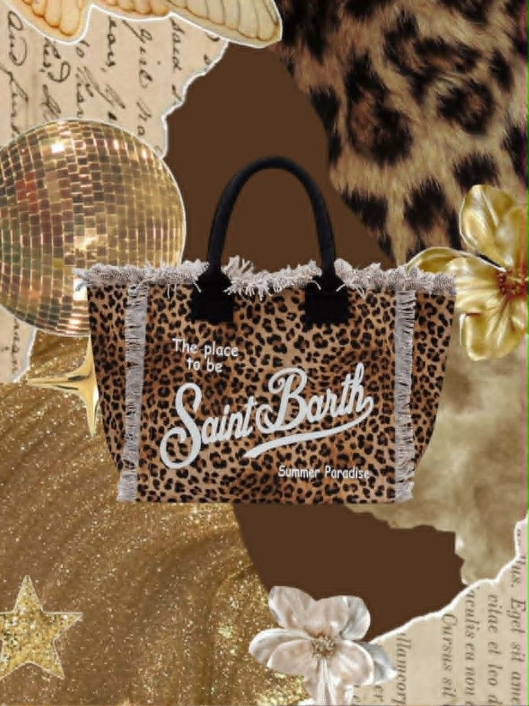 Borsa Mare Saint Barth Vanity Sand Leopardata VANI001 00427L