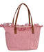 Borsa Saint Barth City Bag Fringe A Righe Rosse CBF0001 01771L