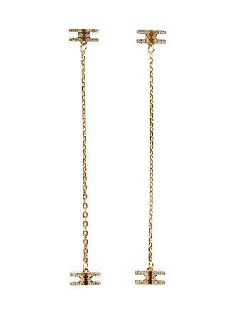 Orecchini Elisabetta Franchi OR50K51E2 Lunghi con strass