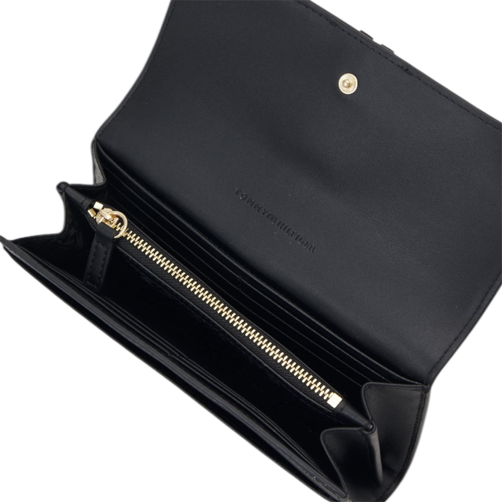 Portafoglio Tommy Hilfiger AW17369 Grande con pattina nero