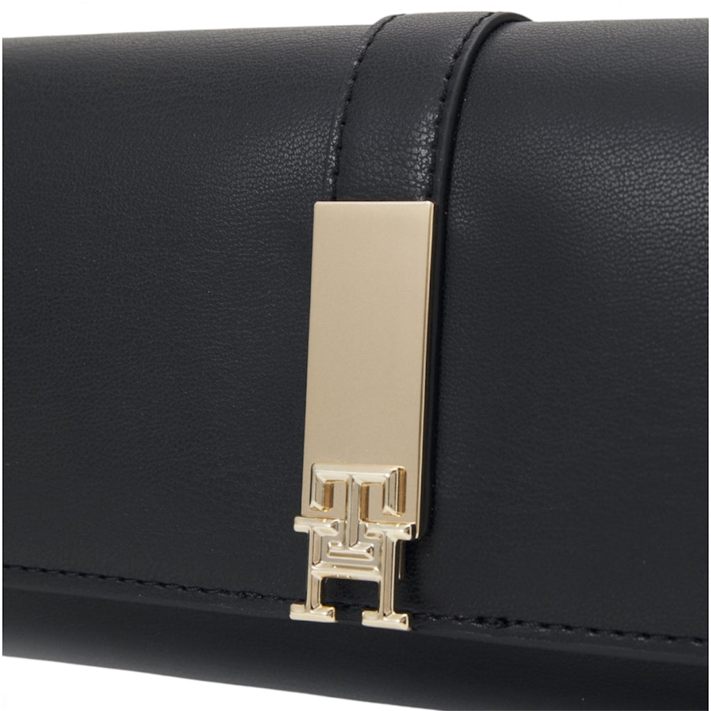Portafoglio Tommy Hilfiger AW17369 Grande con pattina nero