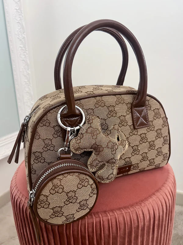 Borsa Pash Bag Bonnie Art18375 Bauletto orsetti Brown