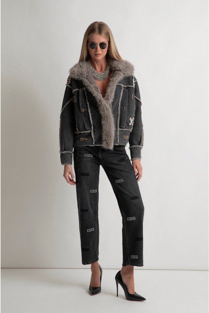 Giacca Santucci  in Jeans con Applicazioni 52CPT544