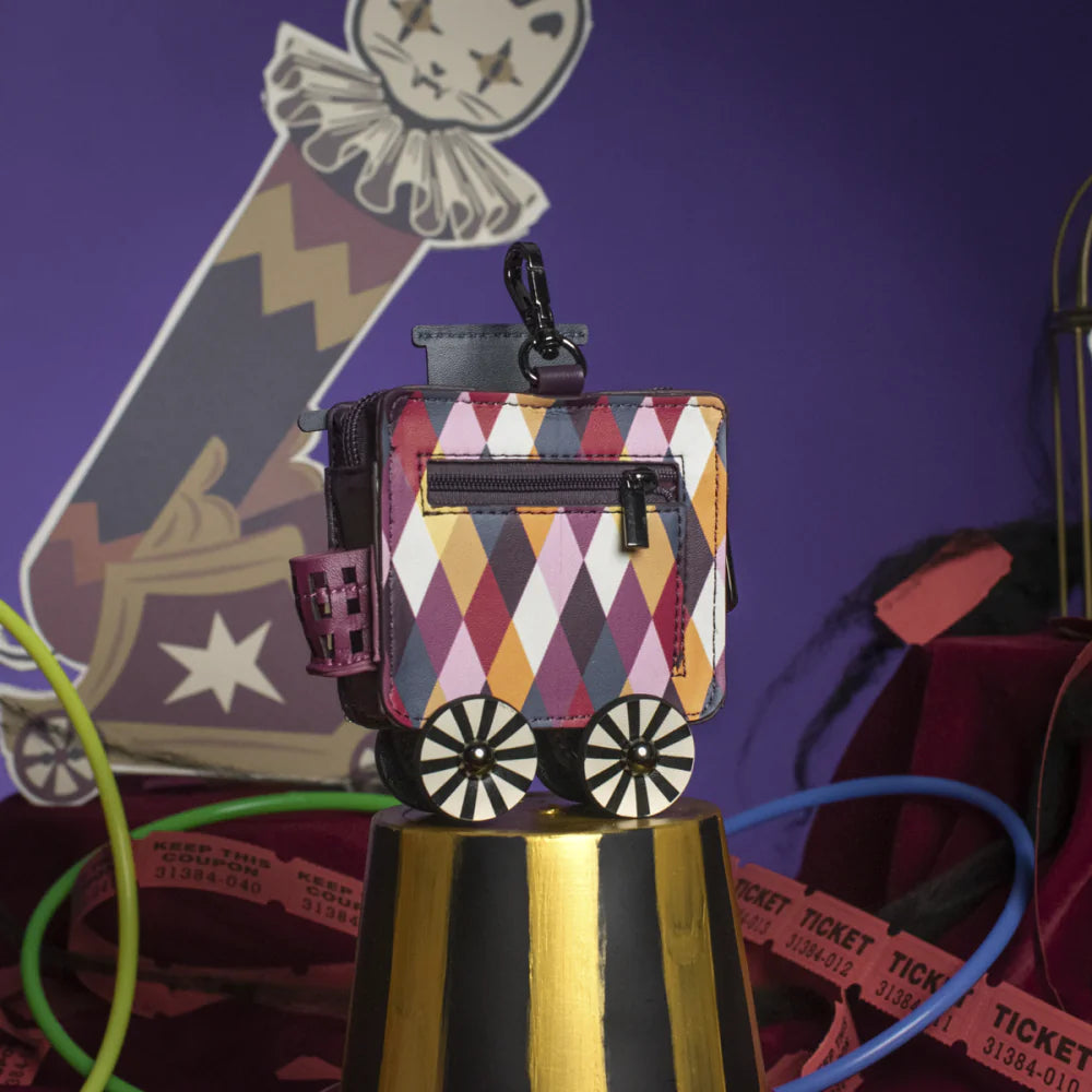 Portamonete Vendula F44583371 Skelecat's Travelling Ghost Circus Compact Folding Wallet