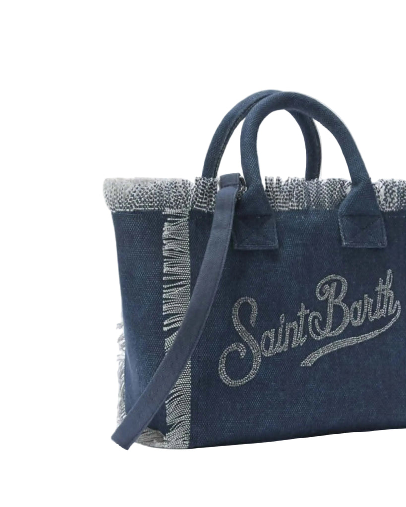 Borsa Saint Barth Vanity Miny Indigo Strass VAMI001 07486L