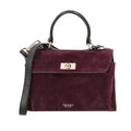 Borsa Tosca blu TF2641B47 a mano e a tracolla mini in suede Kimberly colore bordeaux
