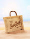 Borsa Saint Barth Colette Straw In Raffia Logo Beige COL0017 00368L