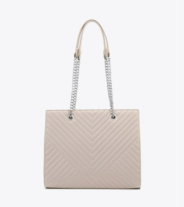 BORSA AXEL 1010 3481 A SPALLA CON TEXTURE IN CAMOSCIO E DOPPIA CATENA