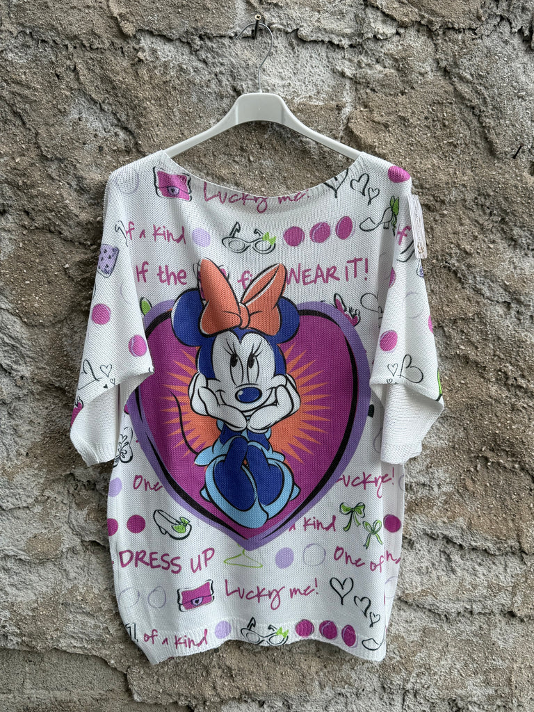 T-shirt in filo grafica fantasia