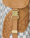 ZAINO SPRAYGROUND 9397 EMBOSSED CREAM CHECK MONTE CARLO
