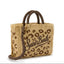 Borsa Saint Barth Vanity Straw Con Ricami Leopardati VANI021 00349L