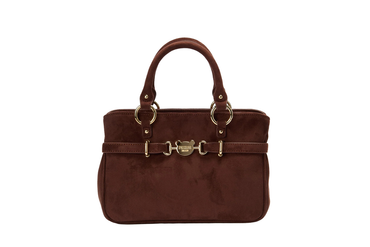 Borsa Pashbag 20313 Mini Carmel Golden in suede a tracolla