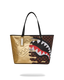BORSA SPRAYGROUND 9345 SHARKS IN PARIS GOLD DRIP TOTE