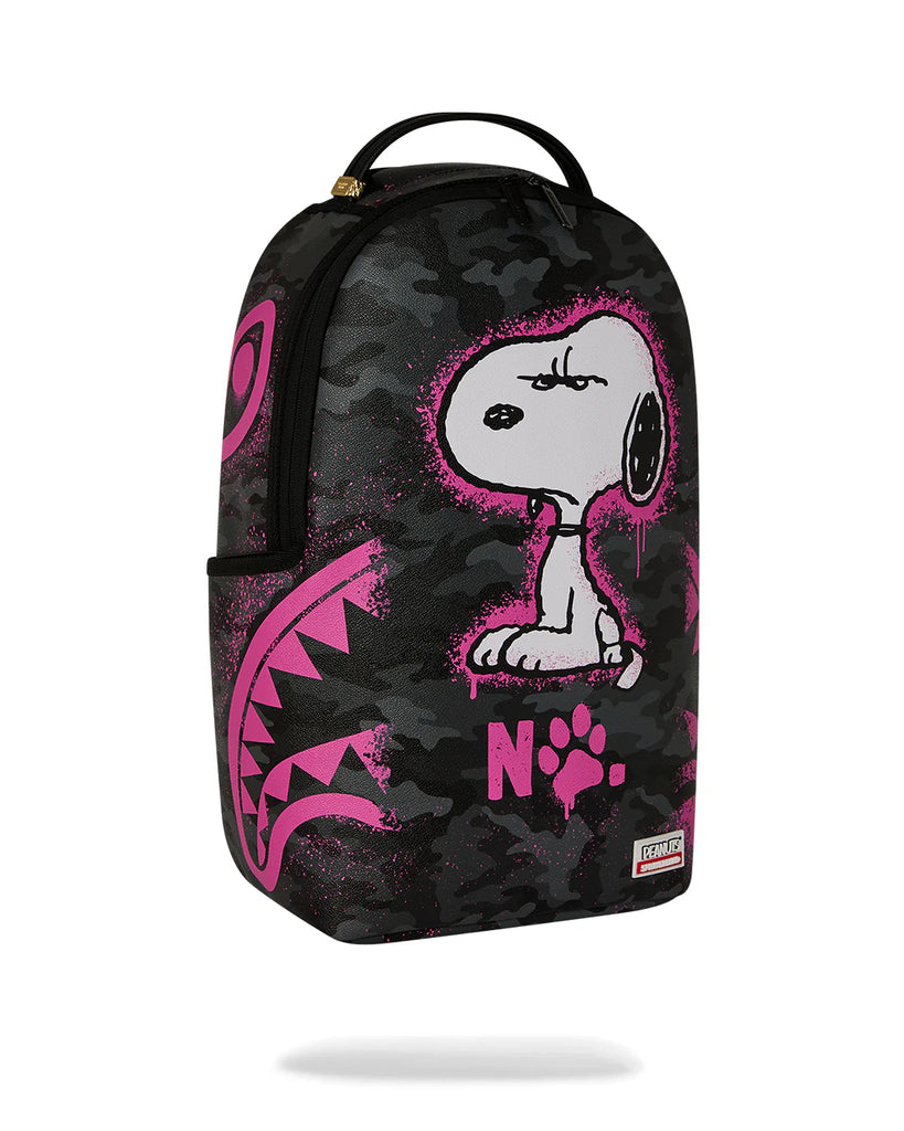ZAINO SPRAYGROUND 8781 PEANUTS SNOOPY PINK STENCIL DLXSV BACKPACK