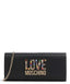 Borsa Love Moschino JC4335 Pochette Nera logo pietre colorate