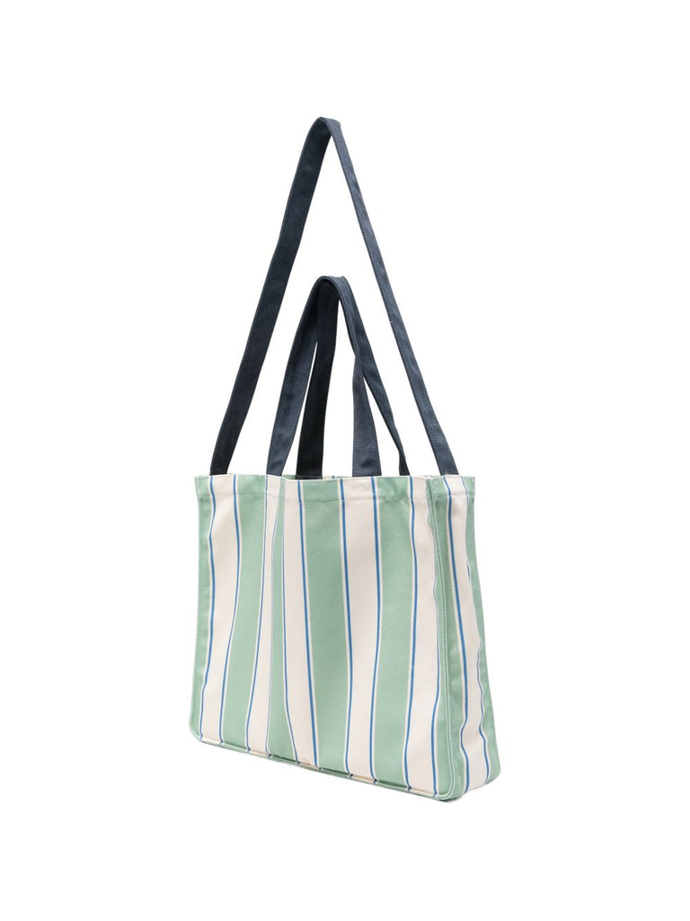Borsa Saint Barth Essential Bag stripes verde/panna EBAGN007 09420L
