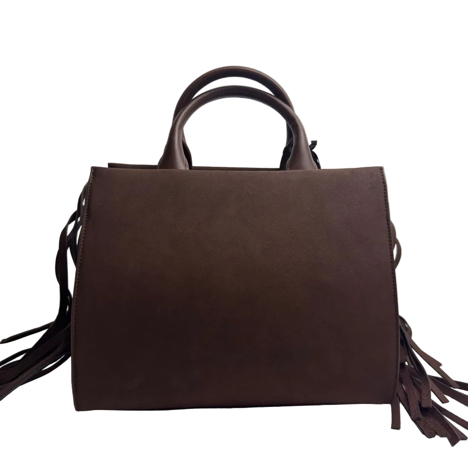 Borse PashBag Tote big Marge Shepherd Suede con frange