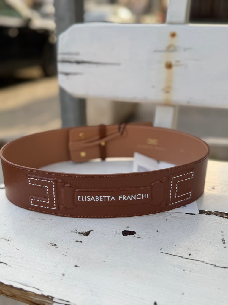 Cinturone Elisabetta Franchi CT08S61E2  logo stampato
