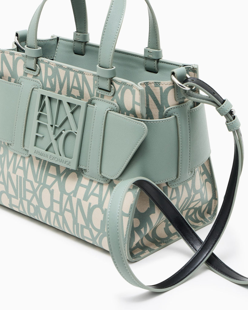 BORSA ARMANI EXCHANGE 942690 TOTE MEDIA CON DETTAGLIO A CONTRASTO