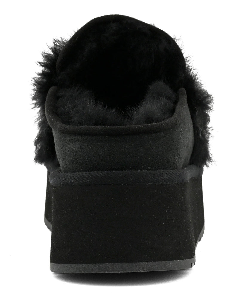 Scarpe MOU Platform clog with strap logo BKBK MU.FW681006A Black