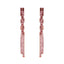 Orecchini Sodini 551005 a due fili cometa strass fuxia